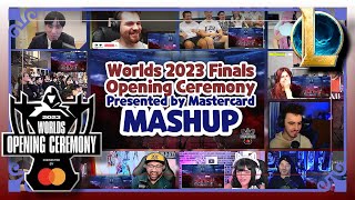 Worlds 2023 Finals Opening Ceremony Presented by Mastercard Reaction Mashup [upl. by Mccowyn752]