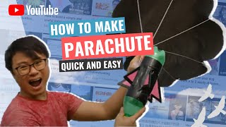 How to make a wonderful water rocket parachute have fun with your kids or students PART 3 [upl. by Disharoon884]