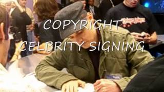 Billy Corgan of Smashing Pumpkins acting all Fake and Nice while signing autographs [upl. by Eahsan]