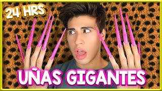 24 HORAS CON UÑAS GIGANTES  LA DIVAZA [upl. by Friday396]