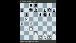 Oakham YM 1986  Anand vs Burgess  Round 6 [upl. by Ioj]