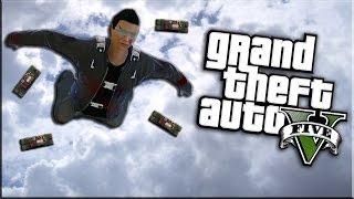 GTA 5 Rockstar Editor Sticky Bomb Skydiving Happy Late Birthday Surprise Comedy Gaming [upl. by Toomay]