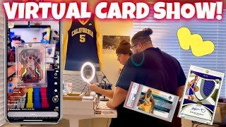 SELLING SPORTS CARDS ONLINE VIRTUAL CARD SHOW [upl. by Annauqal]