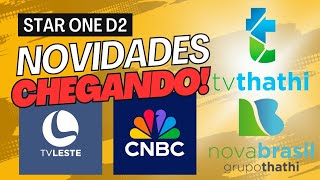 Novos Canais no Star One D2  CNBC TV Leste Grupo Thathi Nova Brasil FM  Nova Parabólica Digital [upl. by Llenrahs274]