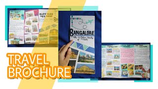 Travel brochure of Bangalore ll Four panel roll fold ll [upl. by Crandale]