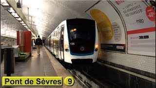 Pont de Sèvres  Ligne 9  Métro de Paris  RATP MF01 [upl. by Ardnuhsor]