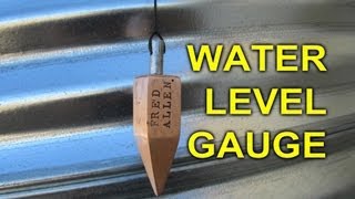 Water Level Sight Gauge  How to make a water level indicator for a culvert cistern or tank [upl. by Tallula402]