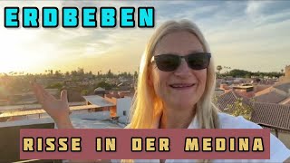 Überall Risse in der Medina nach dem Erdbeben hoffentlich hält das Hotel den Nachbeben stand [upl. by Ttemme]