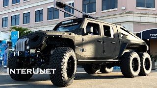 Hellfire 6x6 Gladiator Apocalypse Supercharged V8 62L 750HP Hellcat 2022 Jeep Custom Truck [upl. by Halludba131]