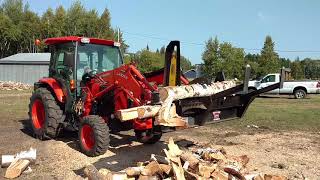 Firewood Processor  Halverson on a Kubota [upl. by Violante]