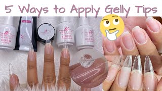 DIFFERENT WAYS TO APPLY GELLY TIPS TRIPLE D How to Apply Gelly Tips [upl. by Cissej910]