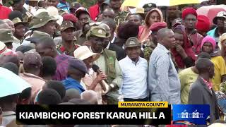 National Tree Planting Kiambicho Forest Karua Hill A Muranga County [upl. by Florie]