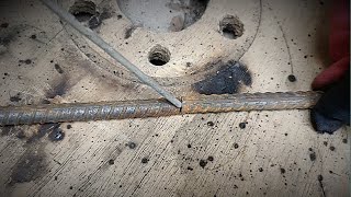 one power welding technique for metal rods [upl. by Aiehtela]