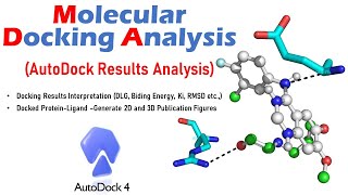 Molecular Docking Analysis  Autodock Results Analysis  Protein Ligand Int  Pymol  LigPlot Etc [upl. by Winchester]