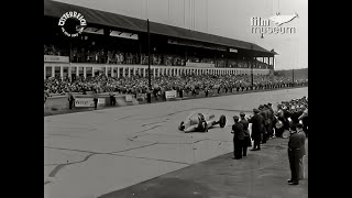 Upscaled to HD 60FPS  1935 German GP Nuvolaris epic come from behind win Austrian Film Archives [upl. by Eirak]