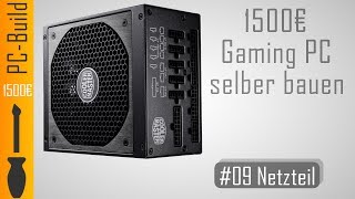 Gaming PC bauen 09  Netzteil einbauen GamingPC Build German [upl. by Noryd819]