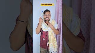 Aruj Ka Robot 🤖 Wait For Last 🤣 shorts comedy aruj robot indianfamily [upl. by Shelli969]