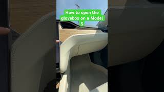 HOW TO OPEN A GLOVEBOX ON A MODEL S [upl. by Yaned]