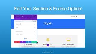 Divi Tab Section  Turn Section to Tabs [upl. by Euqinoj]