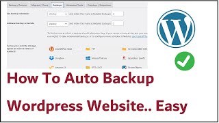 How To Auto Backup Wordpress Website Using Updraft plus plugin [upl. by Rozamond]