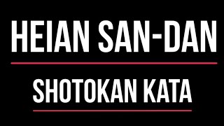 Shotokan Kata  Heian Sandan [upl. by Amber]