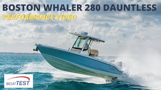 Boston Whaler 280 Dauntless Test Video 2023 by BoatTESTcom [upl. by Valenza]