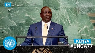 🇰🇪 Kenya  President Addresses United Nations General Debate 77th Session English  UNGA [upl. by Mcarthur]