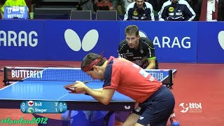 Timo Boll vs Bastian Steger German League 2018 [upl. by Sylado]