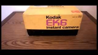 KODAK EK6 INSTANT FILM PHOTO CAMERA in ORIGINAL BOX amp BATTERIES not polaroid [upl. by Harrietta231]