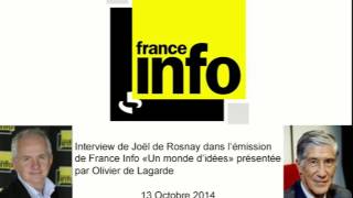 Un monde didées  Joël de Rosnay  13102014 [upl. by Anglim463]