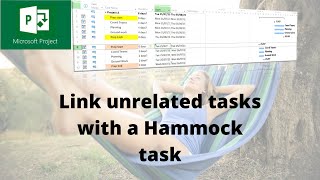 How to Link unrelated tasks in Microsoft Project Hammock Tasks [upl. by Farr]