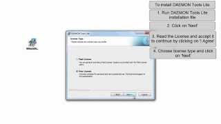 DAEMON Tools Lite installation howto screencast [upl. by Lebbie]