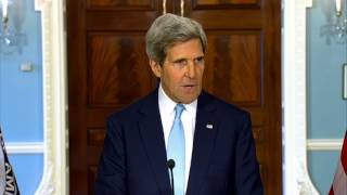 Secretary Kerry Delivers Remarks on the Situation in Syria [upl. by Nylyahs]