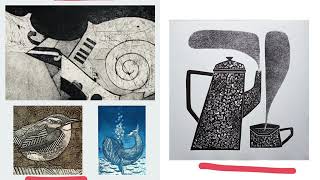 Collagraph Printing part 1 [upl. by Ratcliffe]