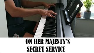 On Her Majestys Secret Service piano cover  James Bond 007 theme song [upl. by Ninetta421]