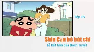 Shin Cậu bé bút chì lồng tiếng  Tập 13  Lễ kết hôn của Bạch Tuyết [upl. by Ecaj]