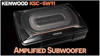 Kenwood KSCSW11 Powered Subwoofer  Audio Sample Test [upl. by Attiuqahs]