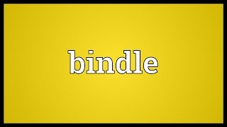 Bindle Meaning [upl. by Hanahs257]