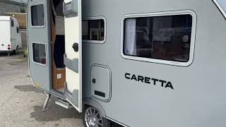 Caretta Calypso 4 2021 4 berth fixed bunks lightweight caravans for sale at North Western Caravans [upl. by Enelia509]