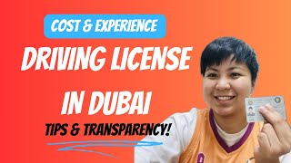 DUBAI DRIVING LICENSE TOTAL COST amp EXPERIENCE 🇦🇪 [upl. by Allie]