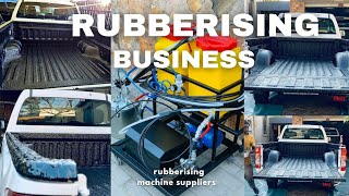 START A MOBILE RUBBERISING BUSINESS  RUBBERISING MACHINE SUPPLIERS IN SOUTH AFRICA [upl. by Dnomal]