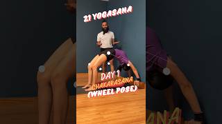 Chakrasana  Wheel Pose   Day 1 of 21 Days Yoga Tutorial  Iyengar Yoga [upl. by Fairfax861]