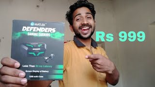 Matlek Defender Bluetooth  Gaming Earbuds  Price Rs 999 [upl. by Mall]