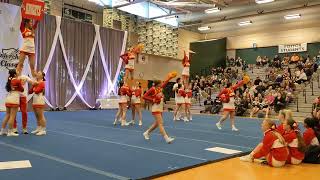 Newport High School JV Cheer Team Competition 14 January 2023 [upl. by Wynnie]