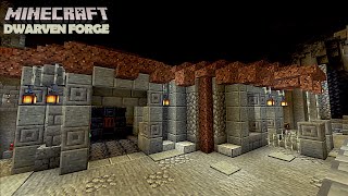 Minecraft Timelapse  Dwarven Blacksmith Forge  An underground dwarf city rises [upl. by Penny]