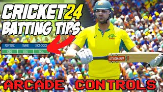 How to Bat in Cricket 24  Cricket 24 Arcade Batting Controls [upl. by Sileas21]