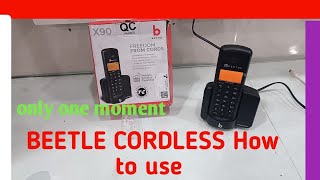 BEETEL k cordless ko 2 minutes me connect kare videos [upl. by Eneleoj]