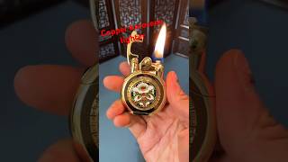 Copper kerosene lighter gold coated  automobile coolgedgets smartgadgets [upl. by Yliah181]