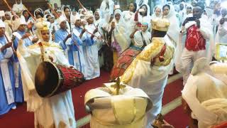 Ethiopian Orthodox Tewahido mezmur in wedding ceremony [upl. by Sekofski]