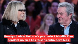 Pourquoi Alain Delon n’a pas parlé à Mireille Darc pendant un an  Les raisons enfin dévoilées [upl. by Alohs]